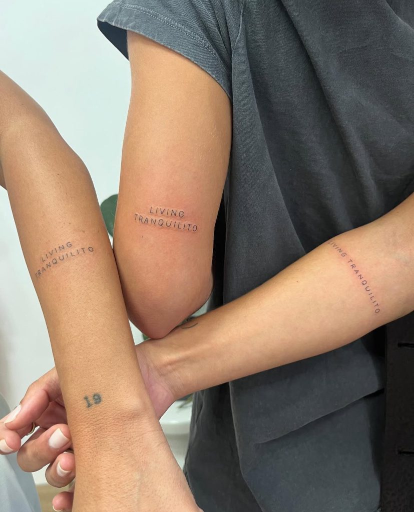 Tatuajes de frases en linea fina